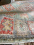 Rachel Mathews 3x11 Teal Red Whitewashed Afghani Oushak Runner