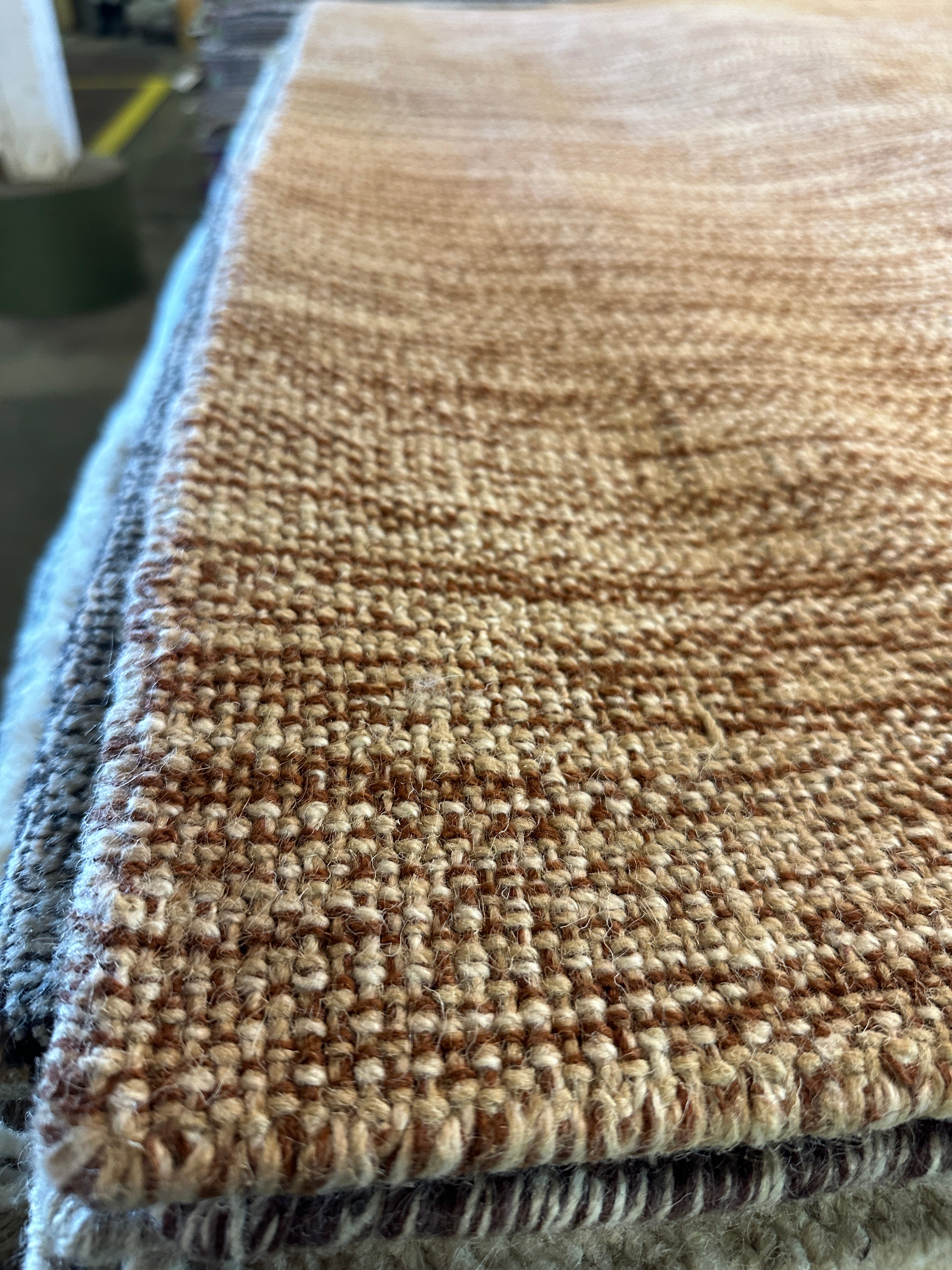 Henry 8x10 Hand-Woven Durrie Textured Light Brown