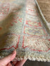 Rachel Mathews 3x11 Teal Red Whitewashed Afghani Oushak Runner