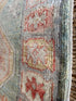 Rachel Mathews 3x11 Teal Red Whitewashed Afghani Oushak Runner