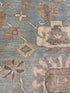 Chrissy Cunningham 9.2x12 Afghani Ston wash Blue Rug