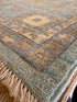 Chrissy Cunningham 9.2x12 Afghani Ston wash Blue Rug