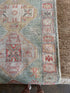 Rachel Mathews 3x11 Teal Red Whitewashed Afghani Oushak Runner