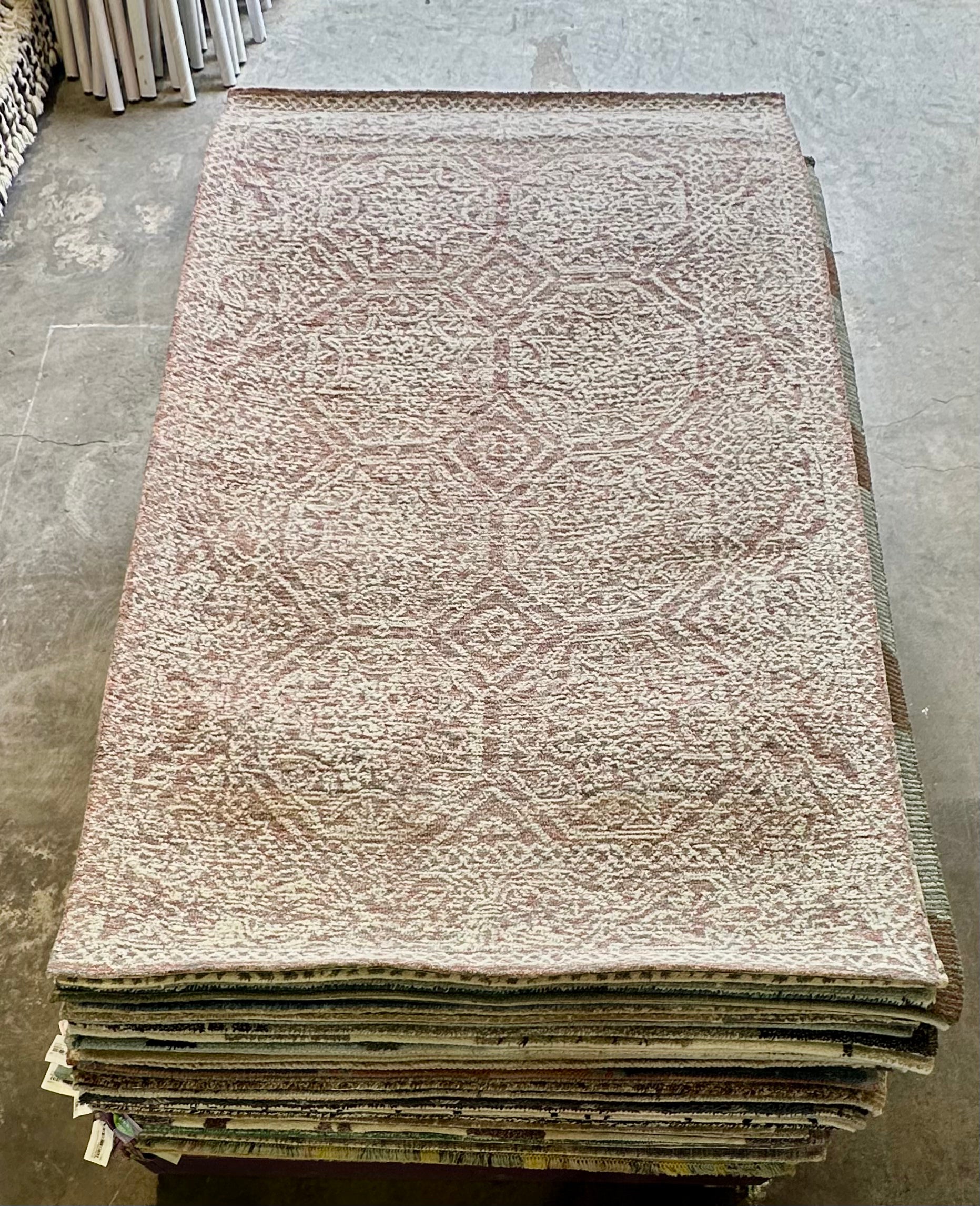 Badass Baxter 5x8 Hand-Tufted Textured Erased
