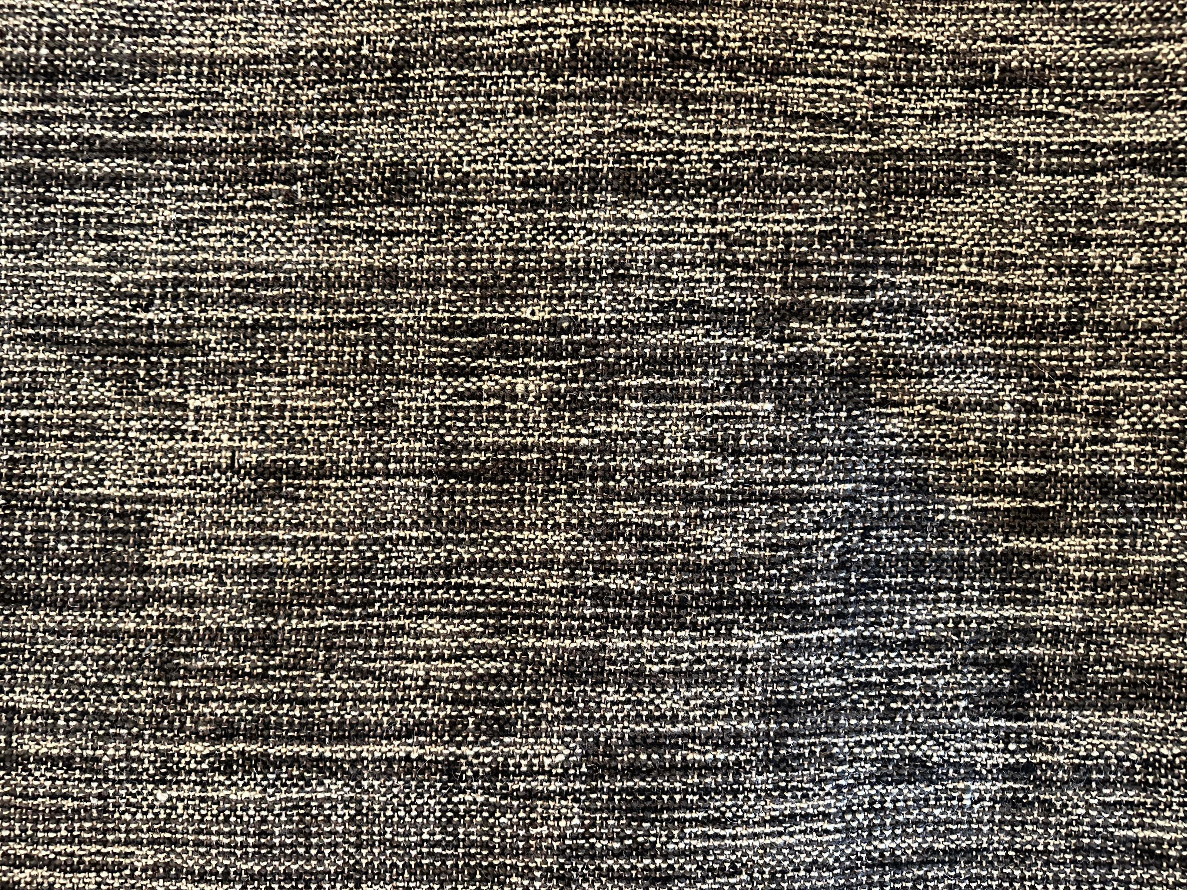 James Chick 8x10 Hand-Woven Durrie Textured Black and Charcoal