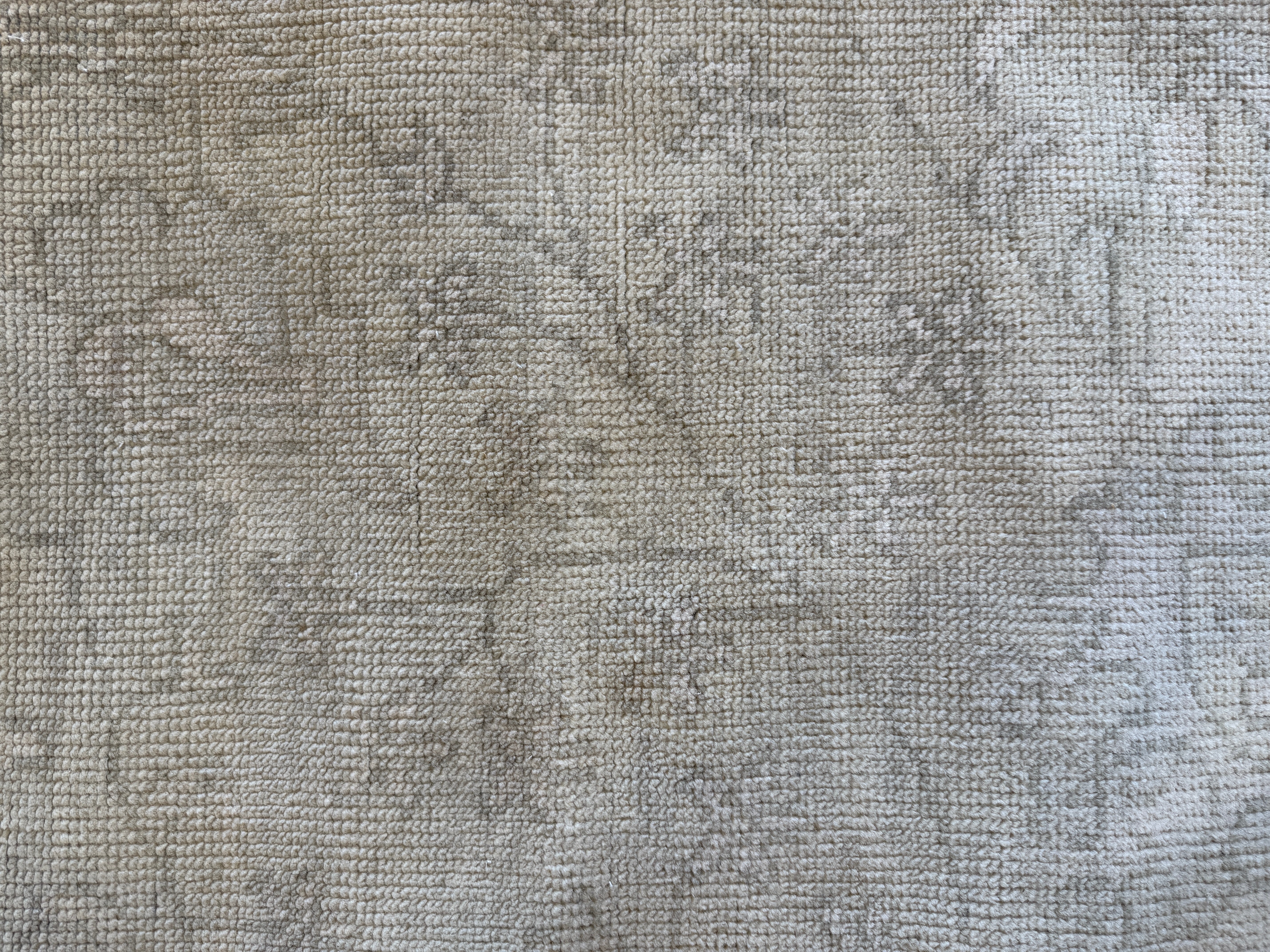 Elsa Dutton 10x14 Cream Hand-Knotted Oushak