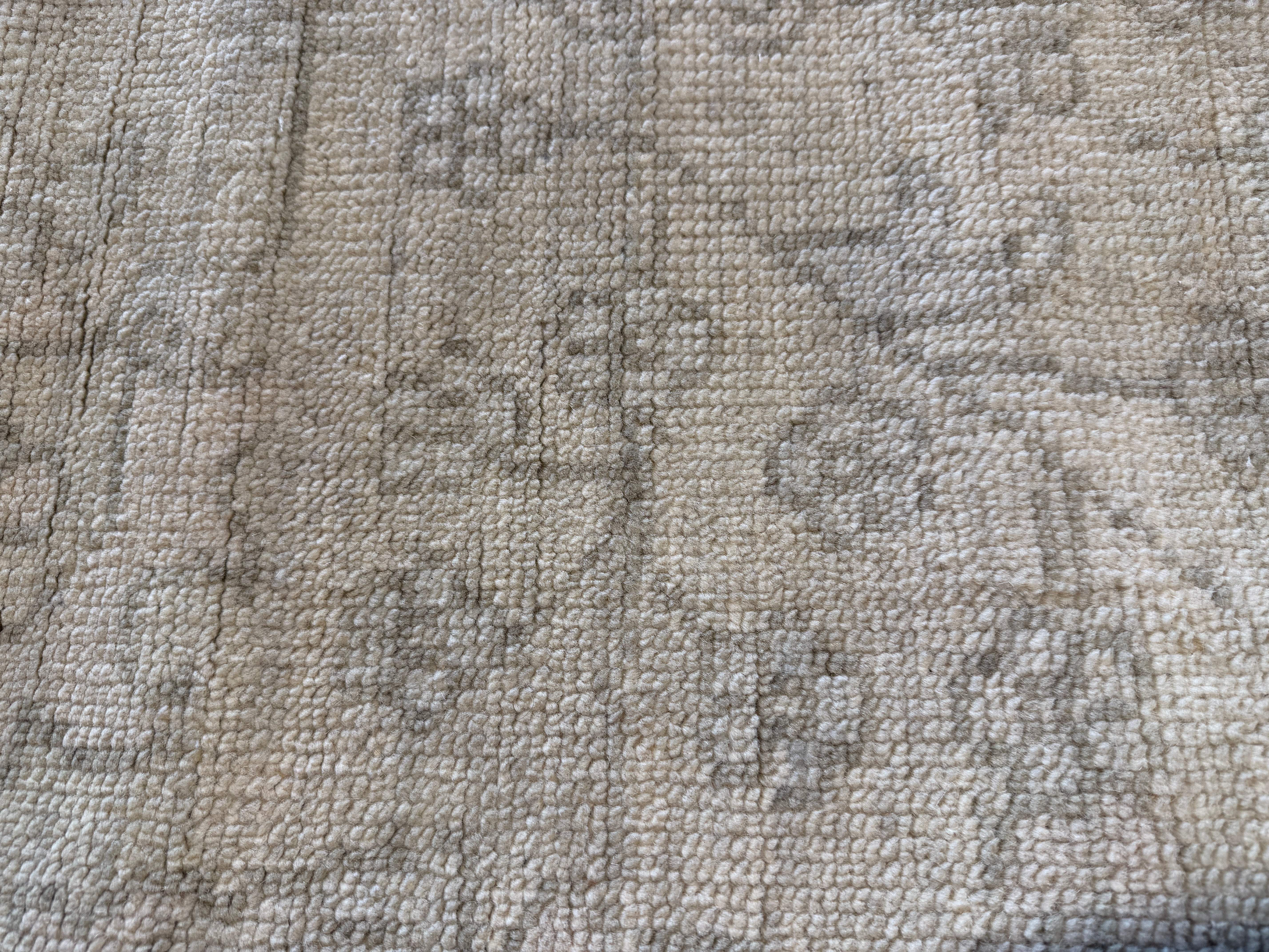 Elsa Dutton 10x14 Cream Hand-Knotted Oushak