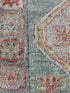 Anna Pogossyan 3x11.2 Teal Red Whitewashed Afghani Oushak Runner