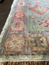 Anna Pogossyan 3x11.2 Teal Red Whitewashed Afghani Oushak Runner