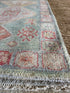 Anna Pogossyan 3x11.2 Teal Red Whitewashed Afghani Oushak Runner