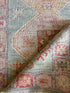 Anna Pogossyan 3x11.2 Teal Red Whitewashed Afghani Oushak Runner