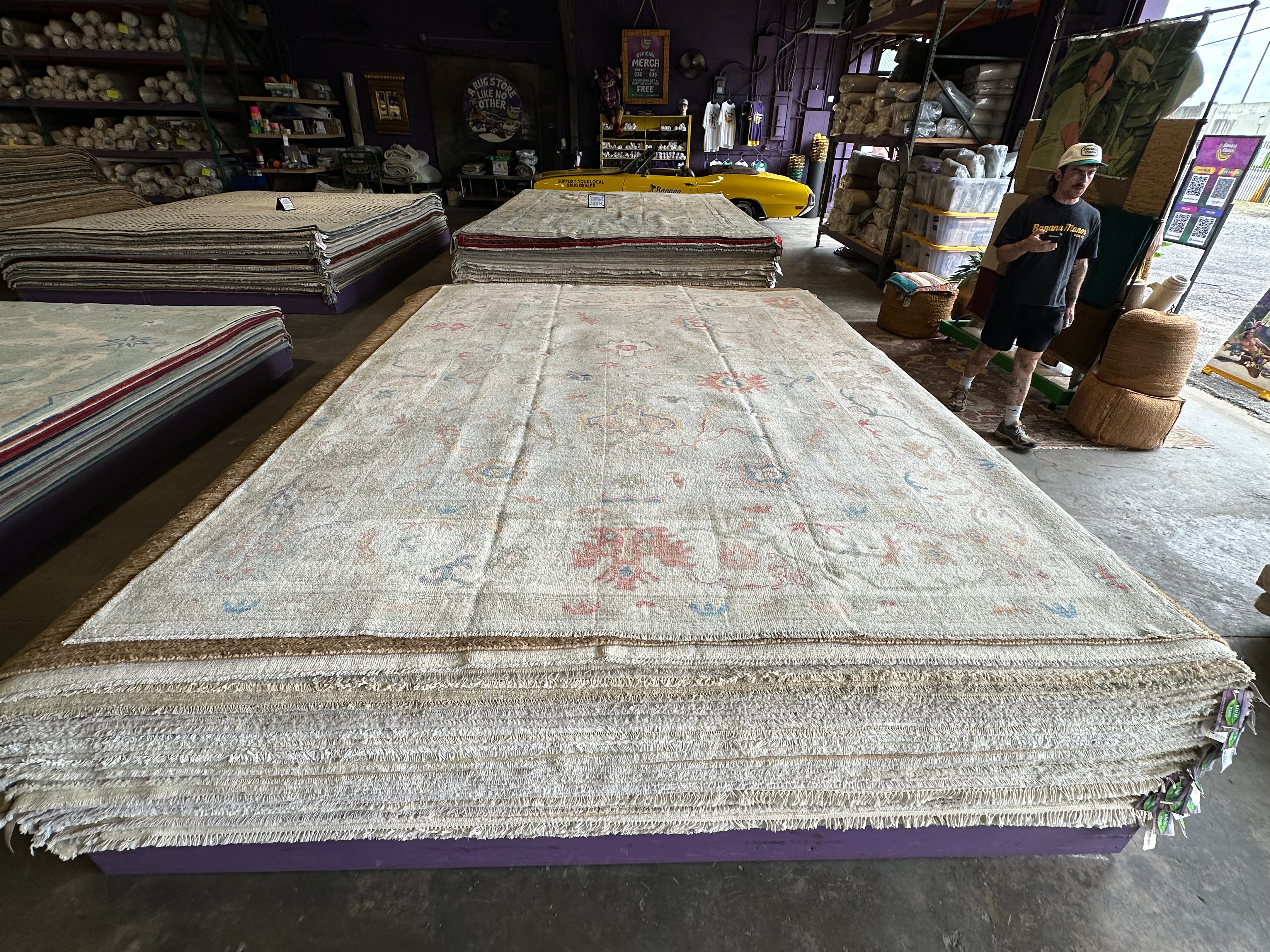 Jody Lynn Clement 8.2x10.8 Multi-Color Whitewashed Afghani Oushak Rug