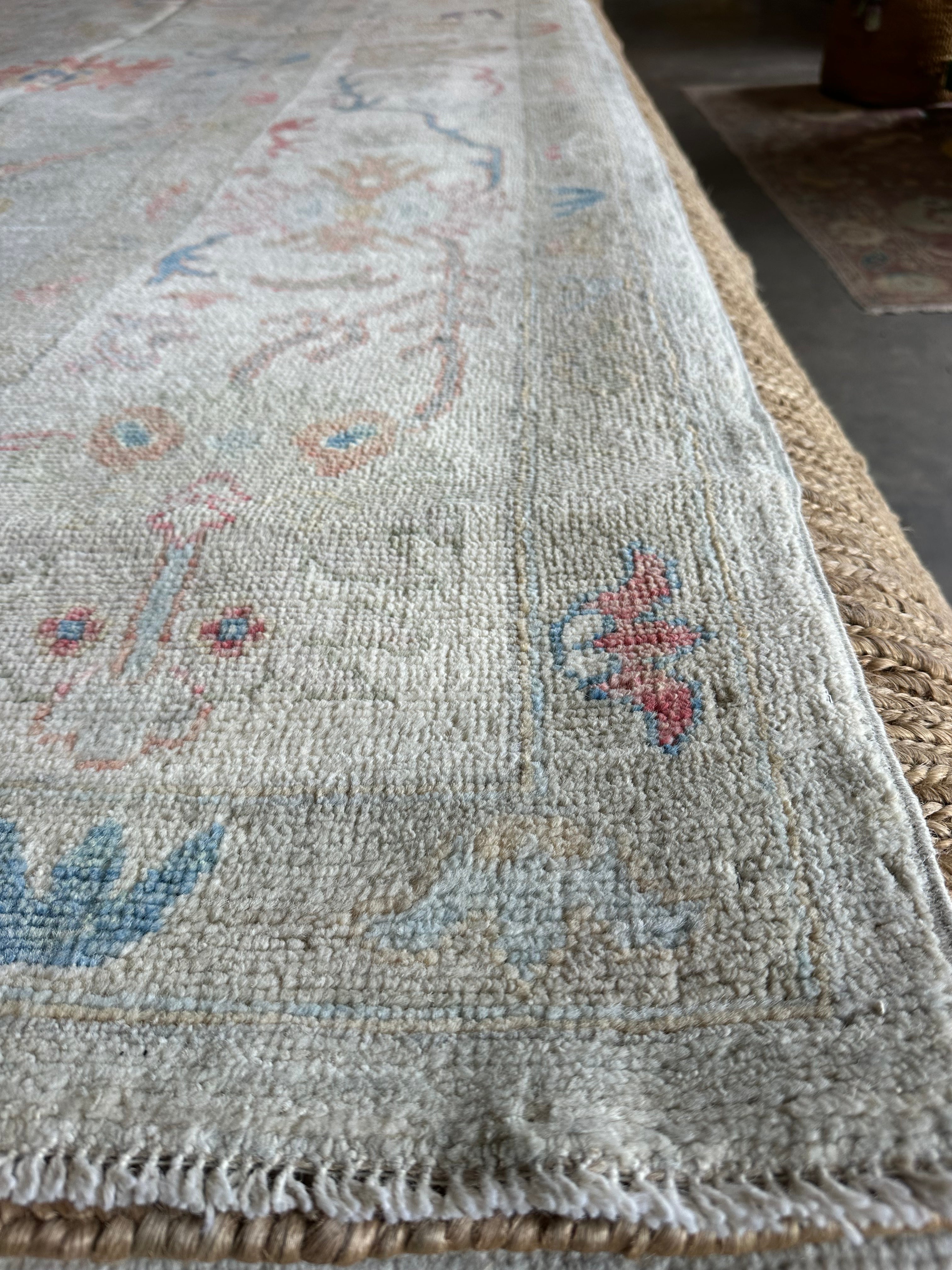 Jody Lynn Clement 8.2x10.8 Multi-Color Whitewashed Afghani Oushak Rug