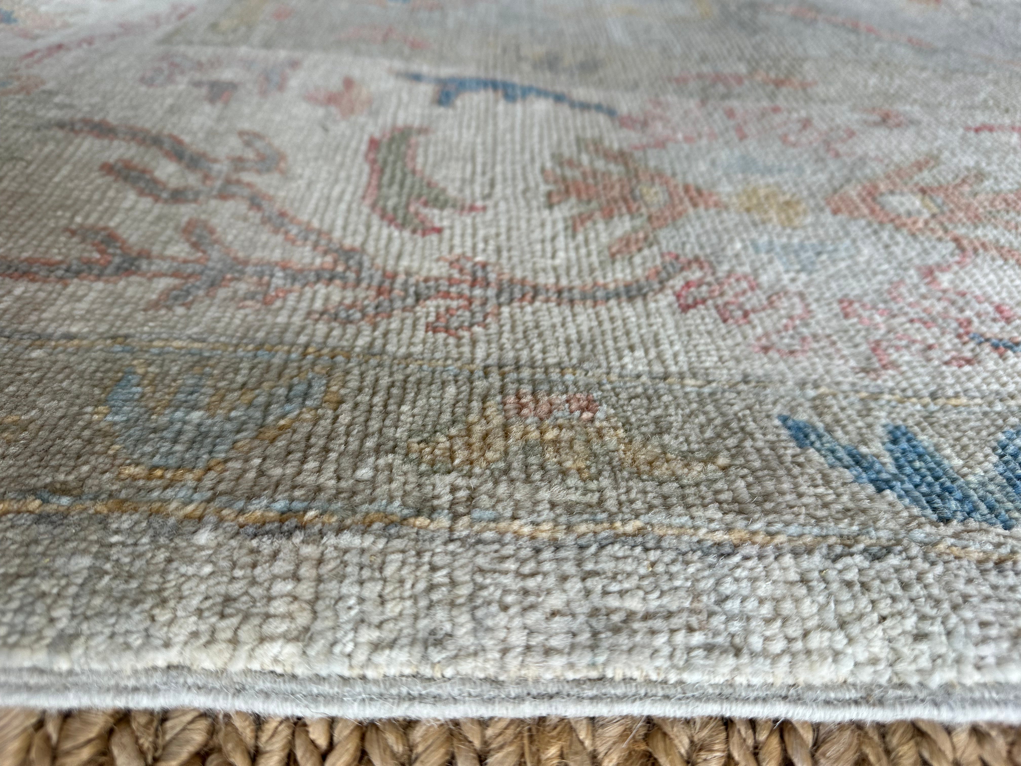Jody Lynn Clement 8.2x10.8 Multi-Color Whitewashed Afghani Oushak Rug