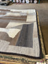 The Hangar 5.3x7.6 Hand-Tufted Silver & Grey Modern Loop
