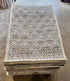 Amelia 5.3x8.0 Hand-Tufted Wool Black & Ivory Loop