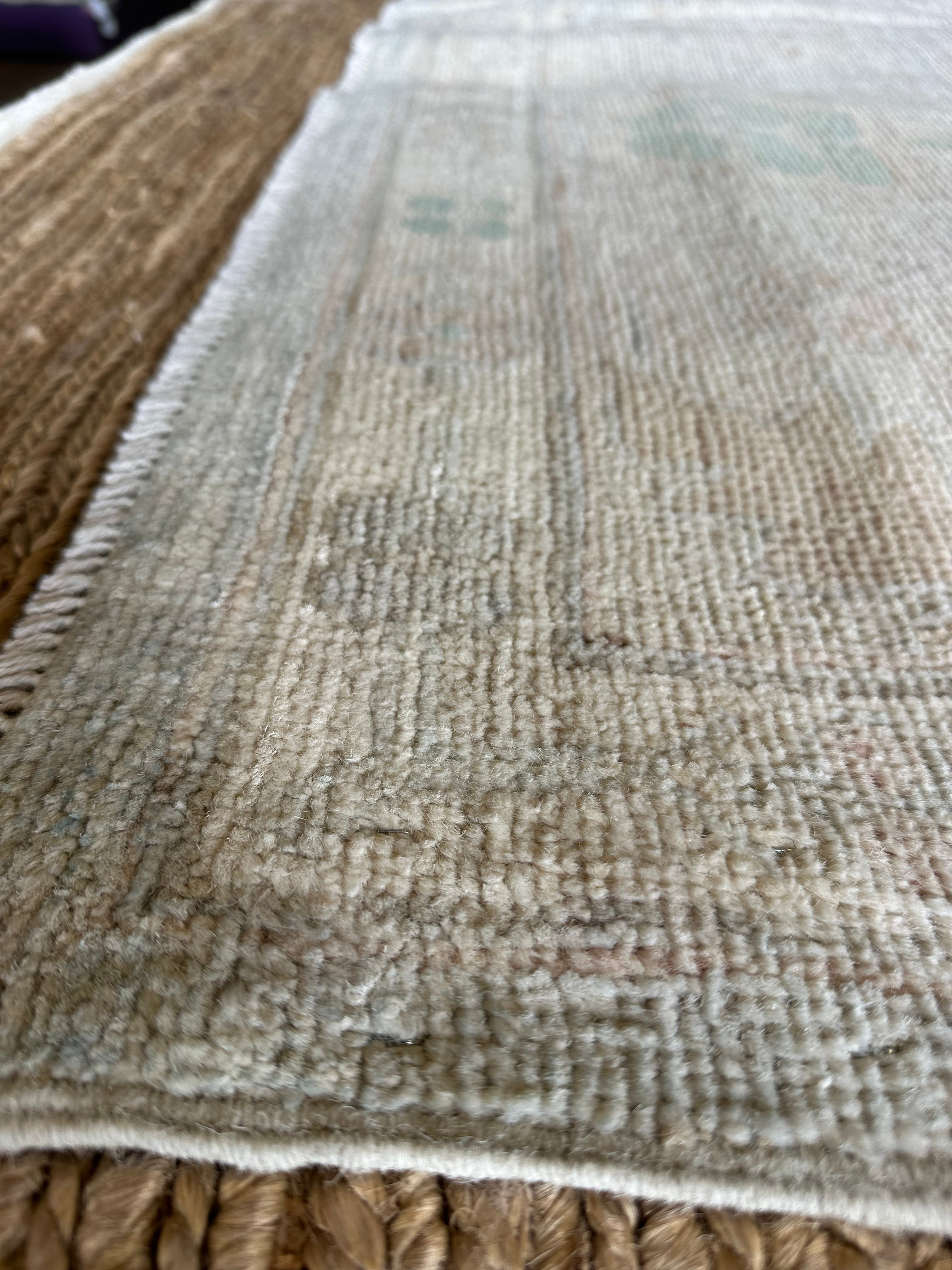 Andrea Sperling 8.9x10 Grey Whitewashed Afghani Oushak Rug