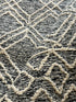 Amelia 5.3x8.0 Hand-Tufted Wool Black & Ivory Loop