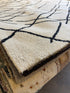 Quintron 5x8 Hand-Tufted Ivory & Black High Low