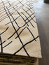 Quintron 5x8 Hand-Tufted Ivory & Black High Low