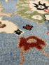 Olivia Blue 9x9 Blue Hand-Knotted Oushak