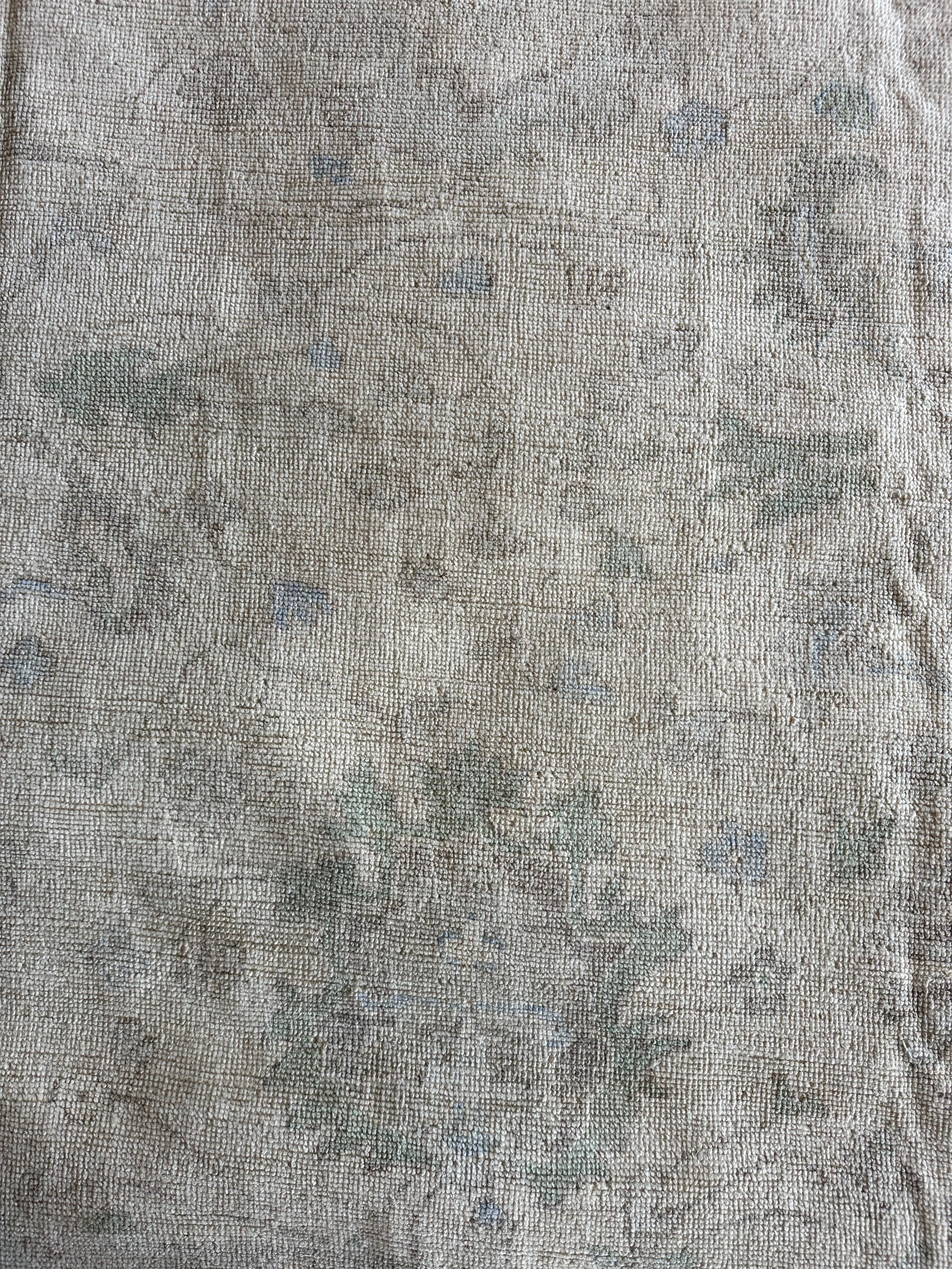 Carmen Cuba 8x8.3 Grey Whitewashed Afghani Oushak Rug
