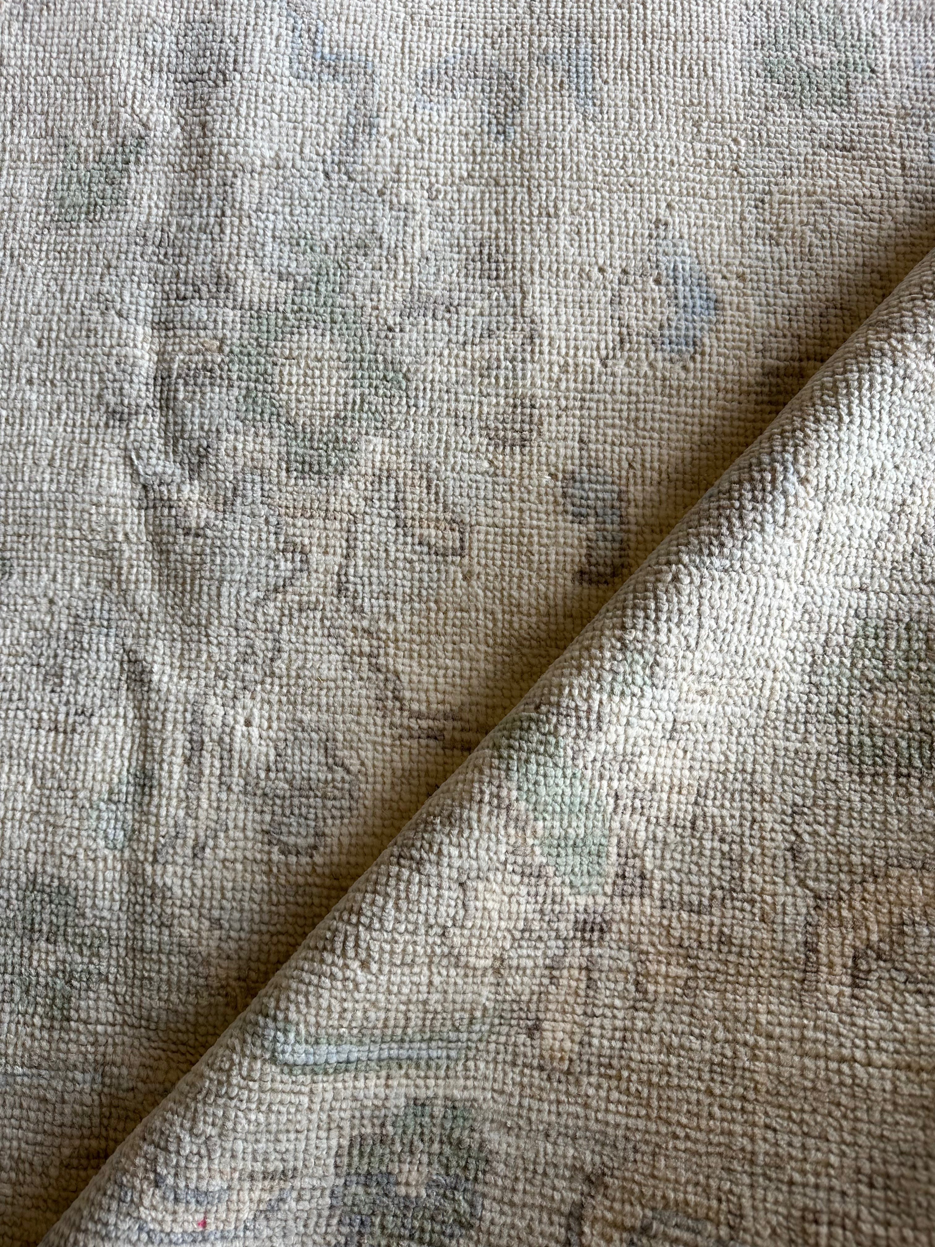 Carmen Cuba 8x8.3 Grey Whitewashed Afghani Oushak Rug