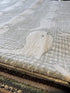 Belkis 5.3x7.6 Hand-Tufted Wool Ivory & Grey Whale