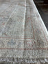 Hilary Leavitt 8.11x11.11 Cream Whitewashed Afghani Oushak Rug