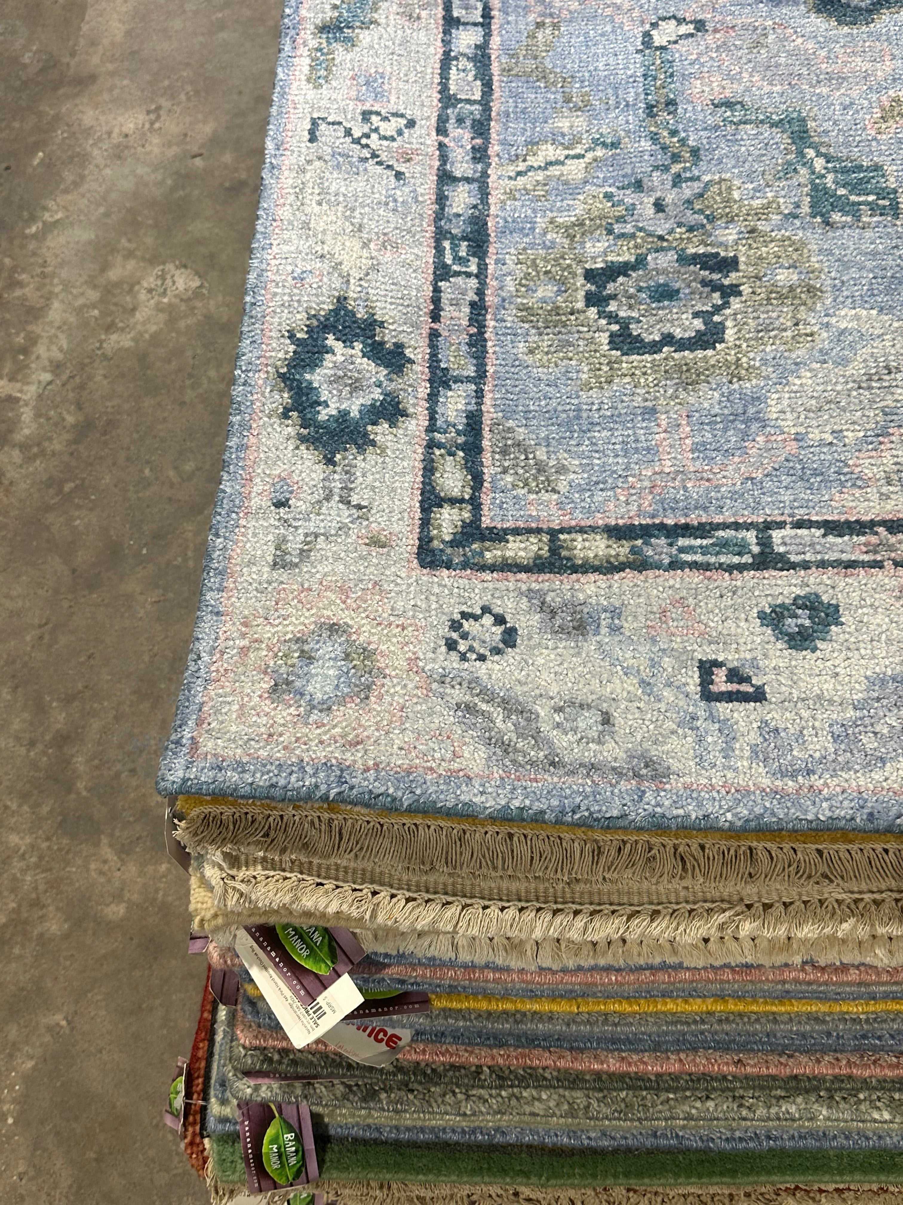 Angelien 4x6 Light Blue Oushak