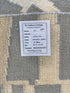 Nate Mitchell 9.3x11.6 Grey Handwoven Modern Rug