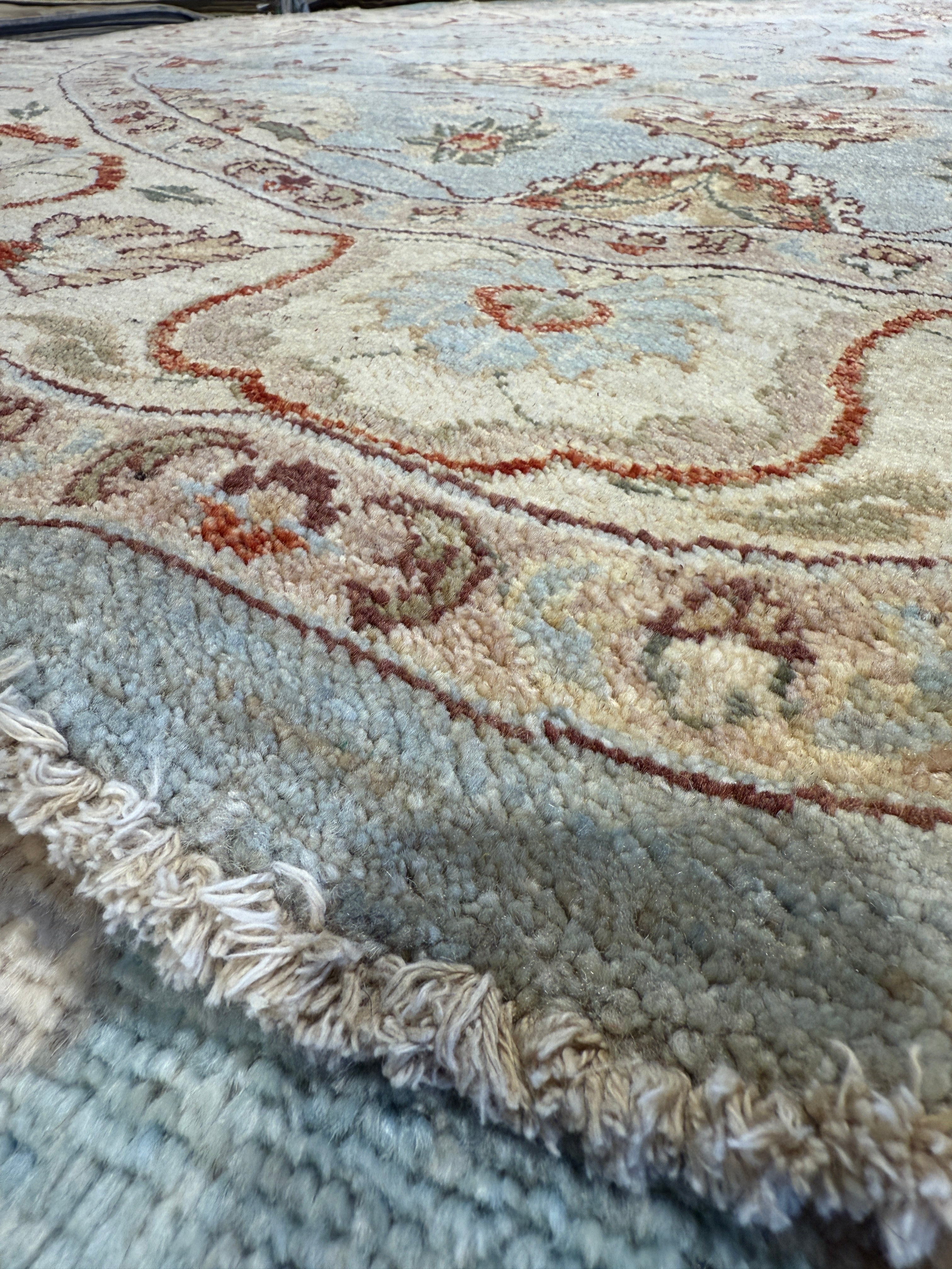 Eleven 8x8 Fine Kazak Blue Rug