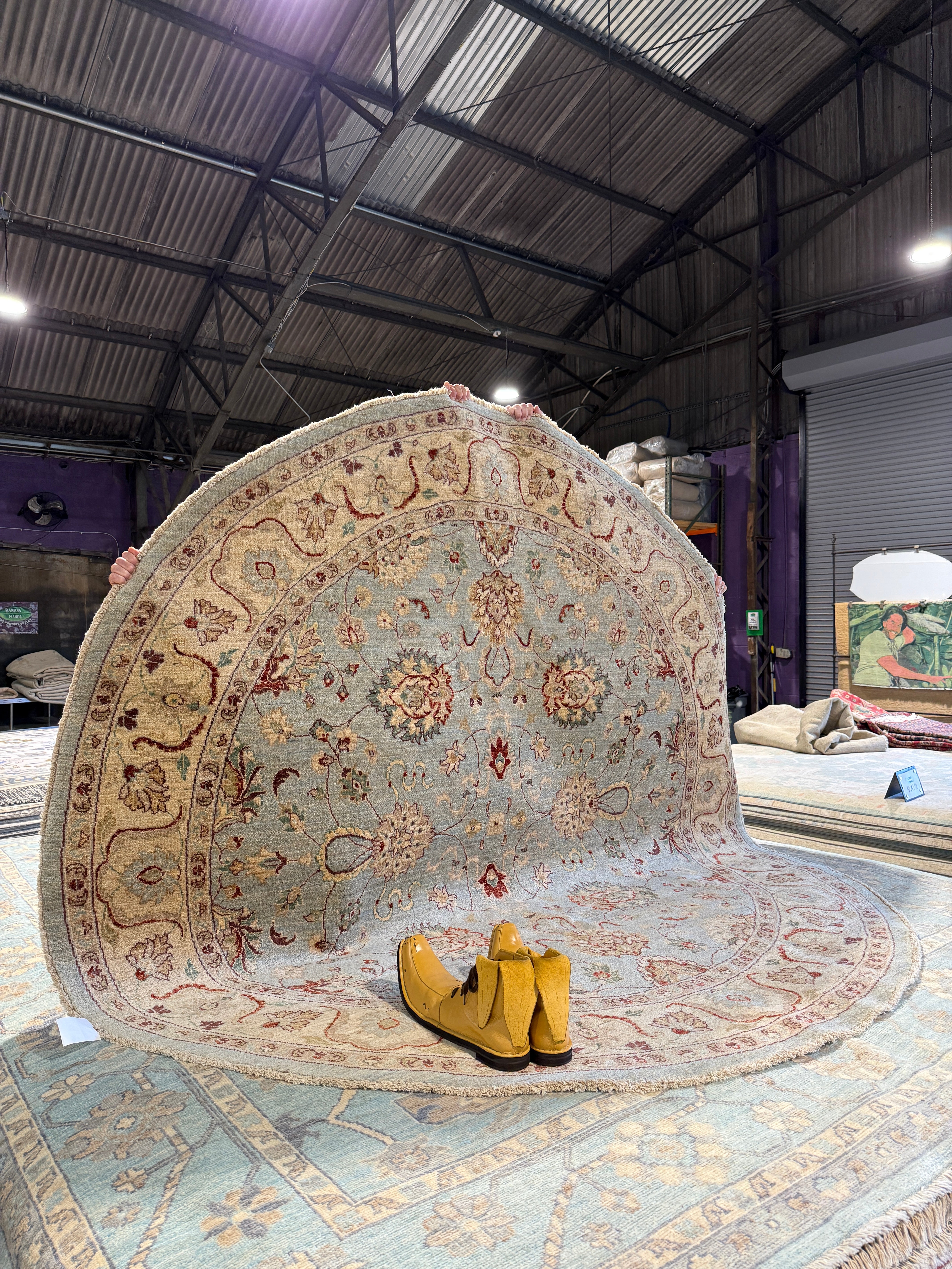 Eleven 8x8 Fine Kazak Blue Rug