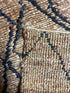 Captain Stillman 2.6x8 Handwoven Tribal Black and Natural Jute Runner Rug