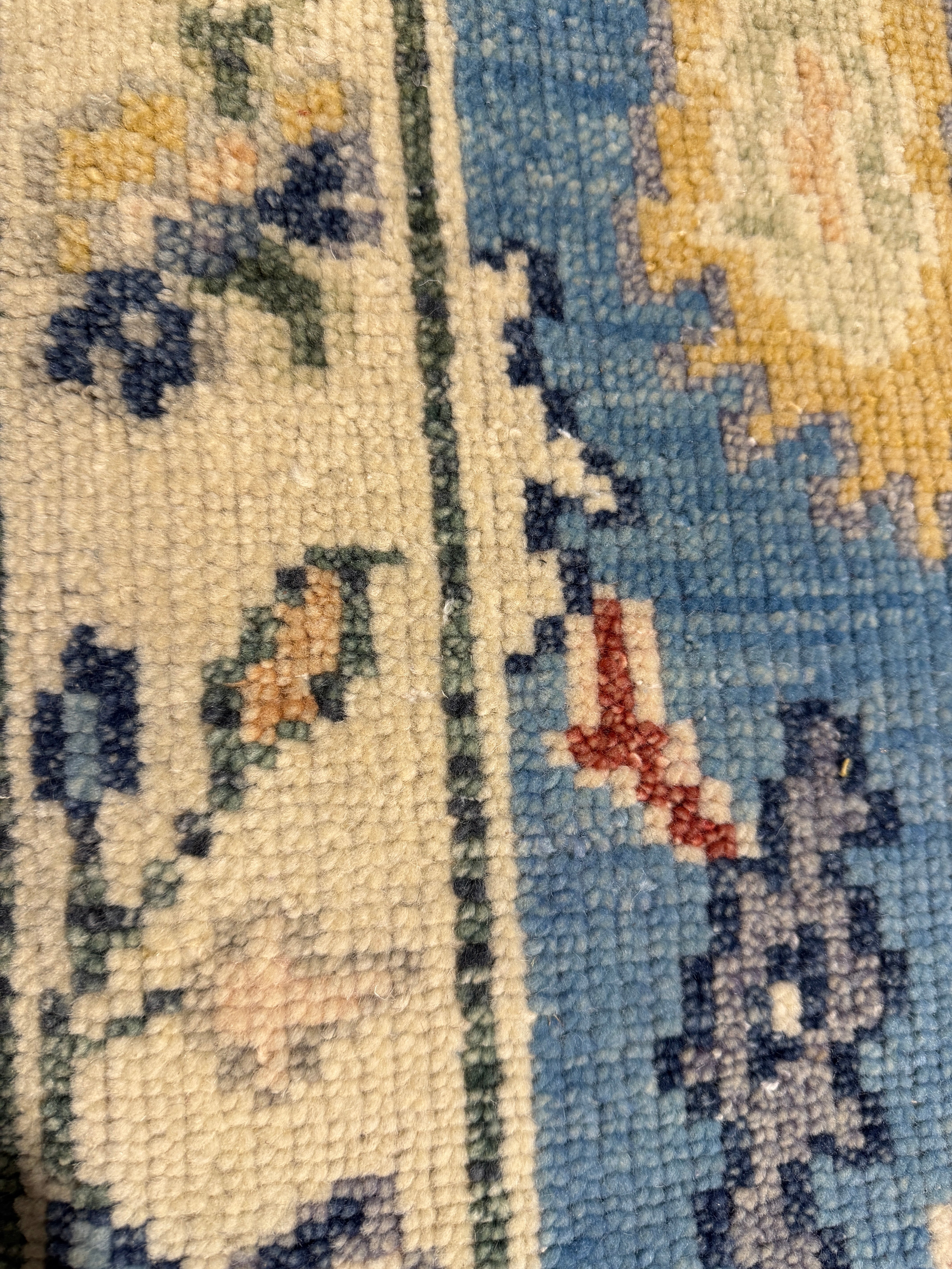 Gabriela 3x19.6 Blue Hand-Knotted Oushak Runner