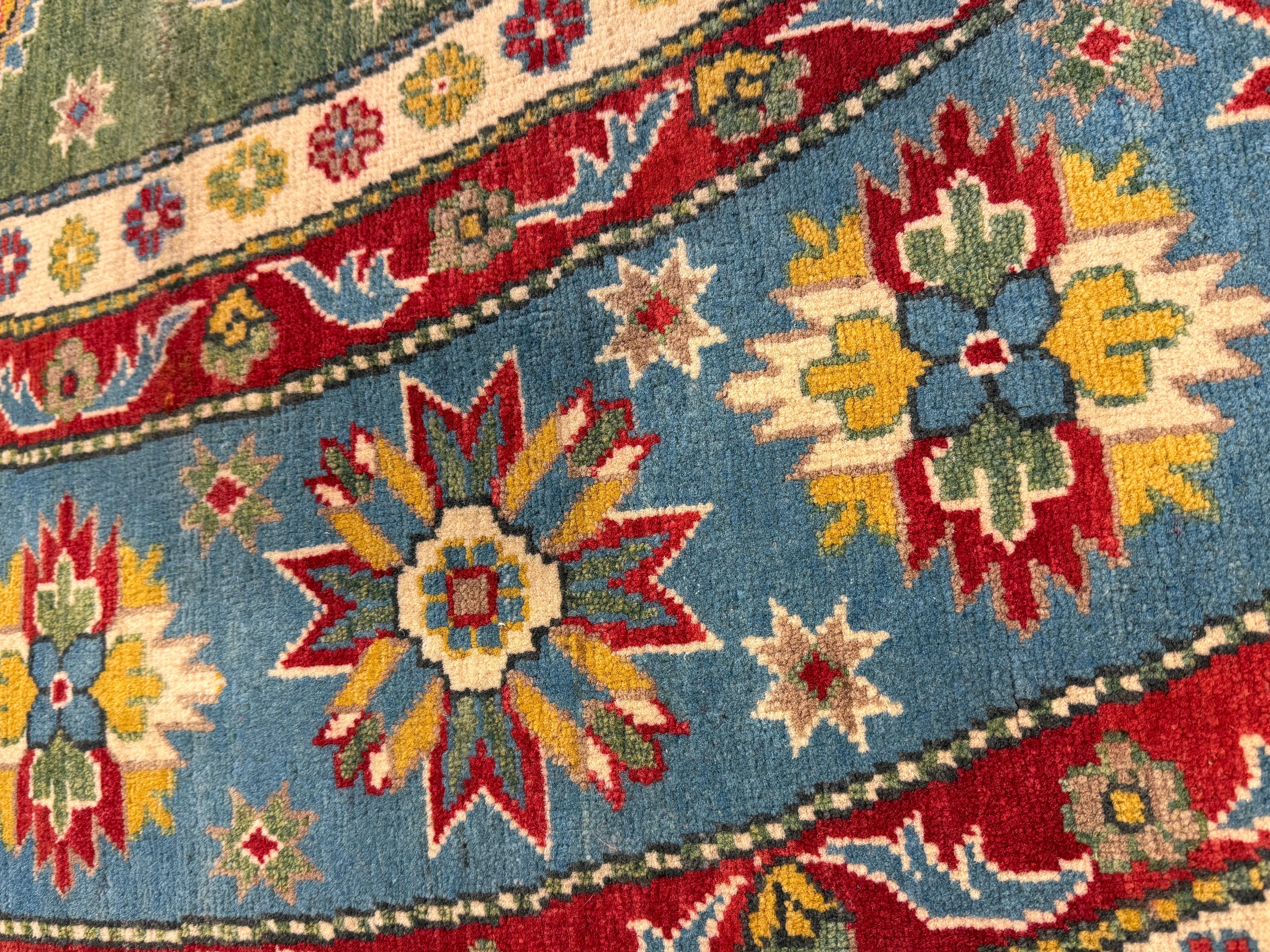 Max Mayfield 9.10x9.10 Fine Kazak Green Rug