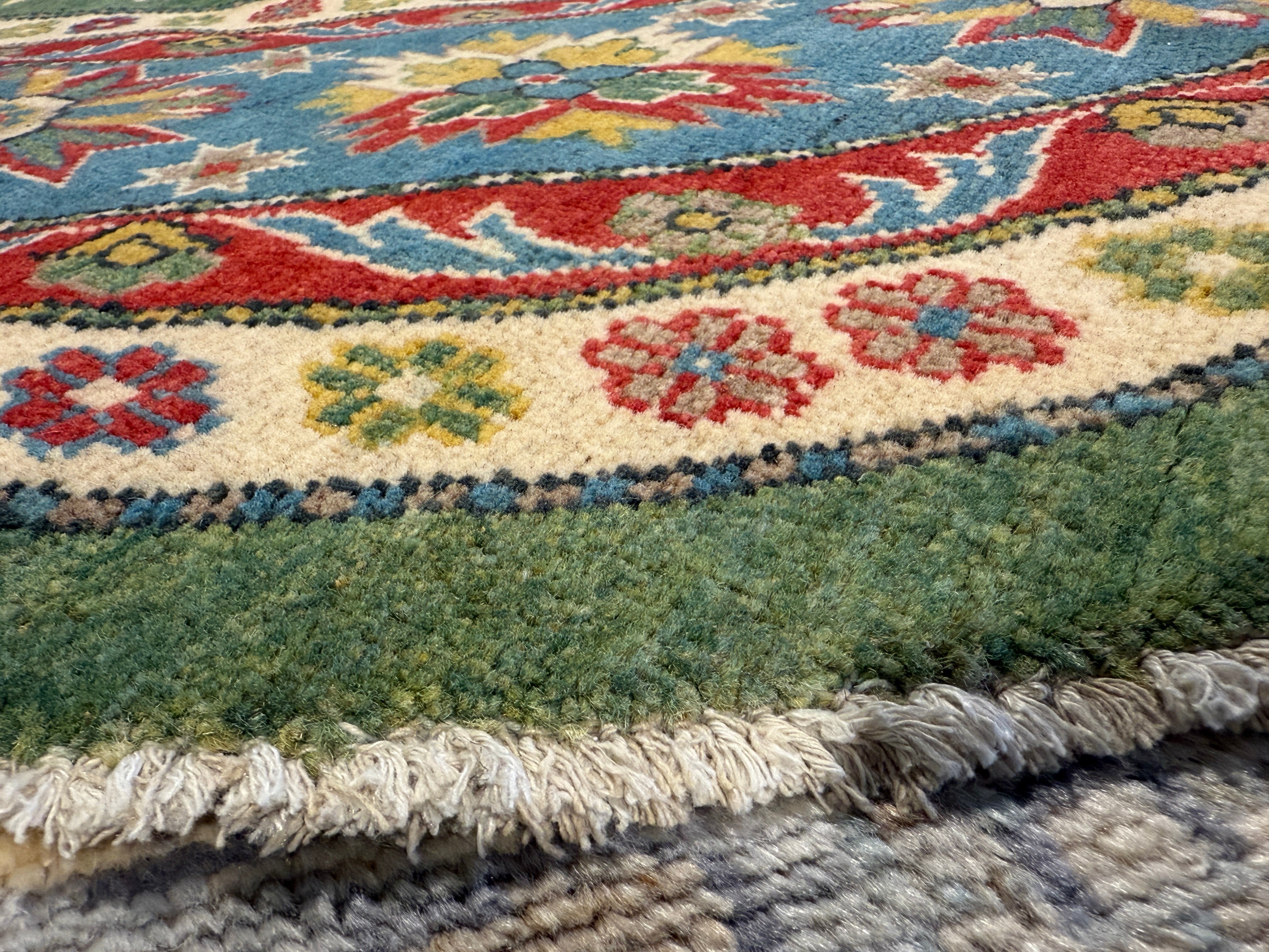 Max Mayfield 9.10x9.10 Fine Kazak Green Rug