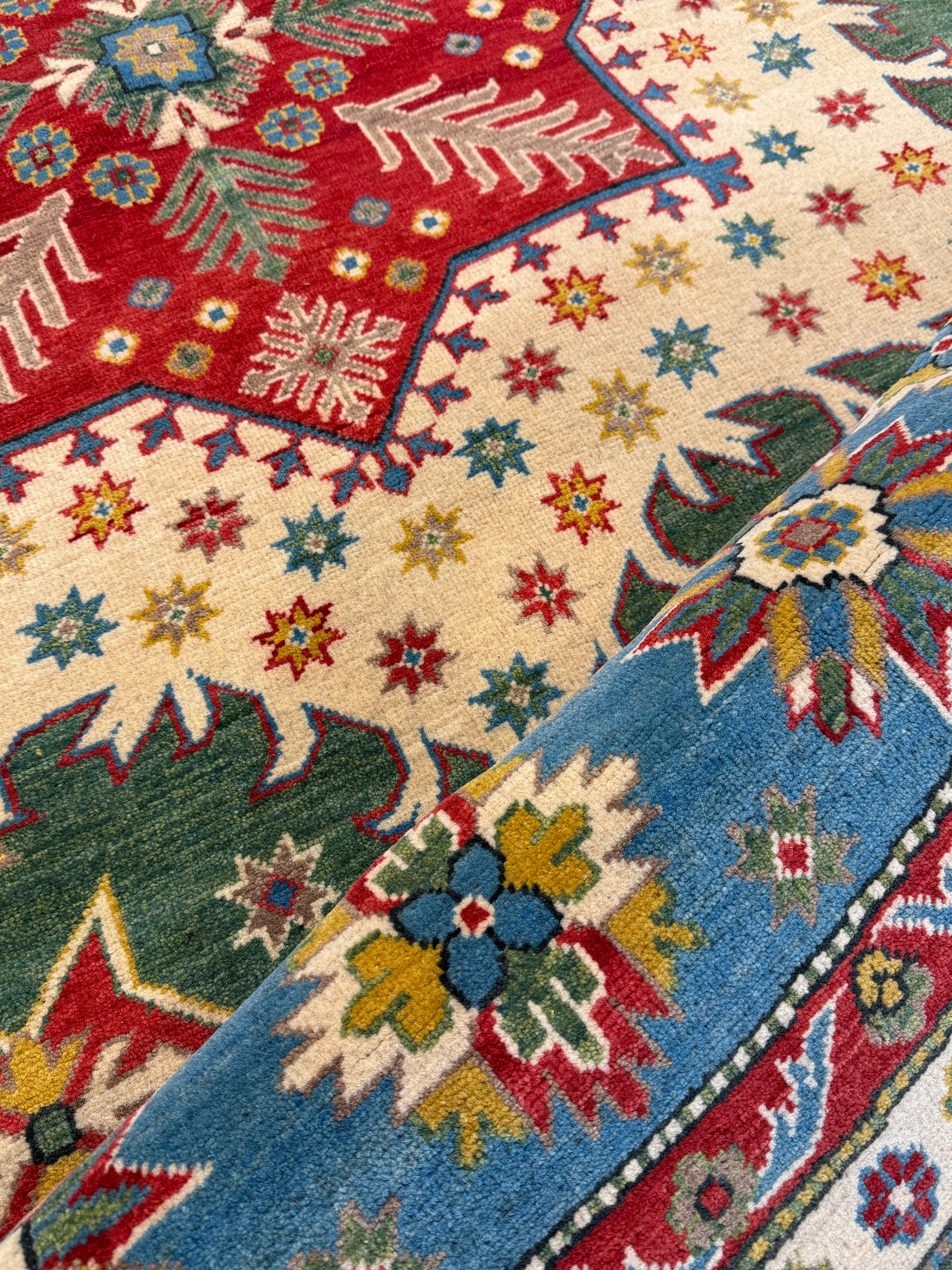 Max Mayfield 9.10x9.10 Fine Kazak Green Rug