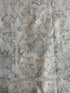 Silvia Platsis 9.1x12 Cream & Blue Whitewashed Afghani Oushak Rug
