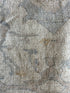 Silvia Platsis 9.1x12 Cream & Blue Whitewashed Afghani Oushak Rug