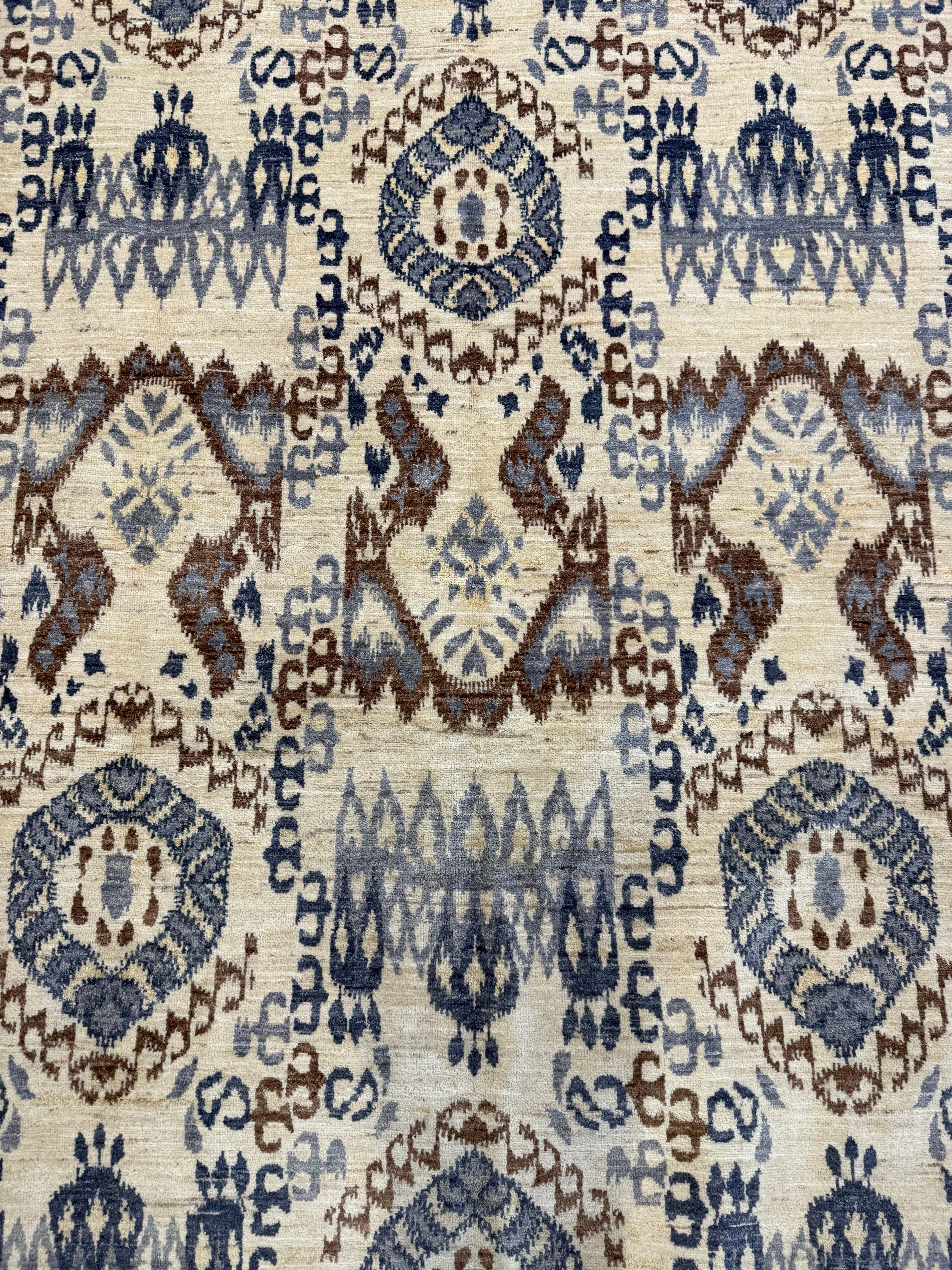 Vickie 9x12.1 Ikat Blue Rug