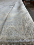Silvia Platsis 9.1x12 Cream & Blue Whitewashed Afghani Oushak Rug