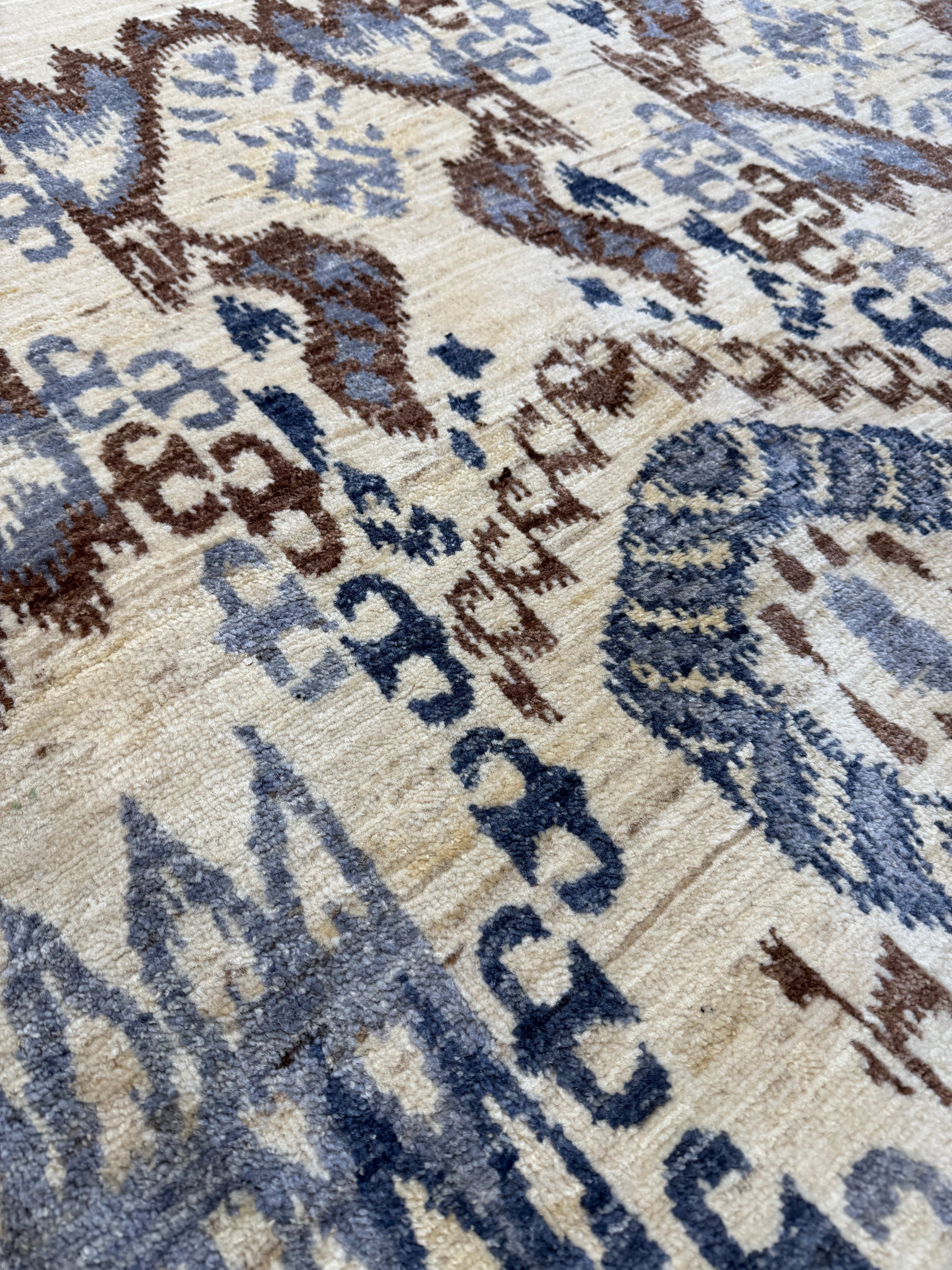 Vickie 9x12.1 Ikat Blue Rug