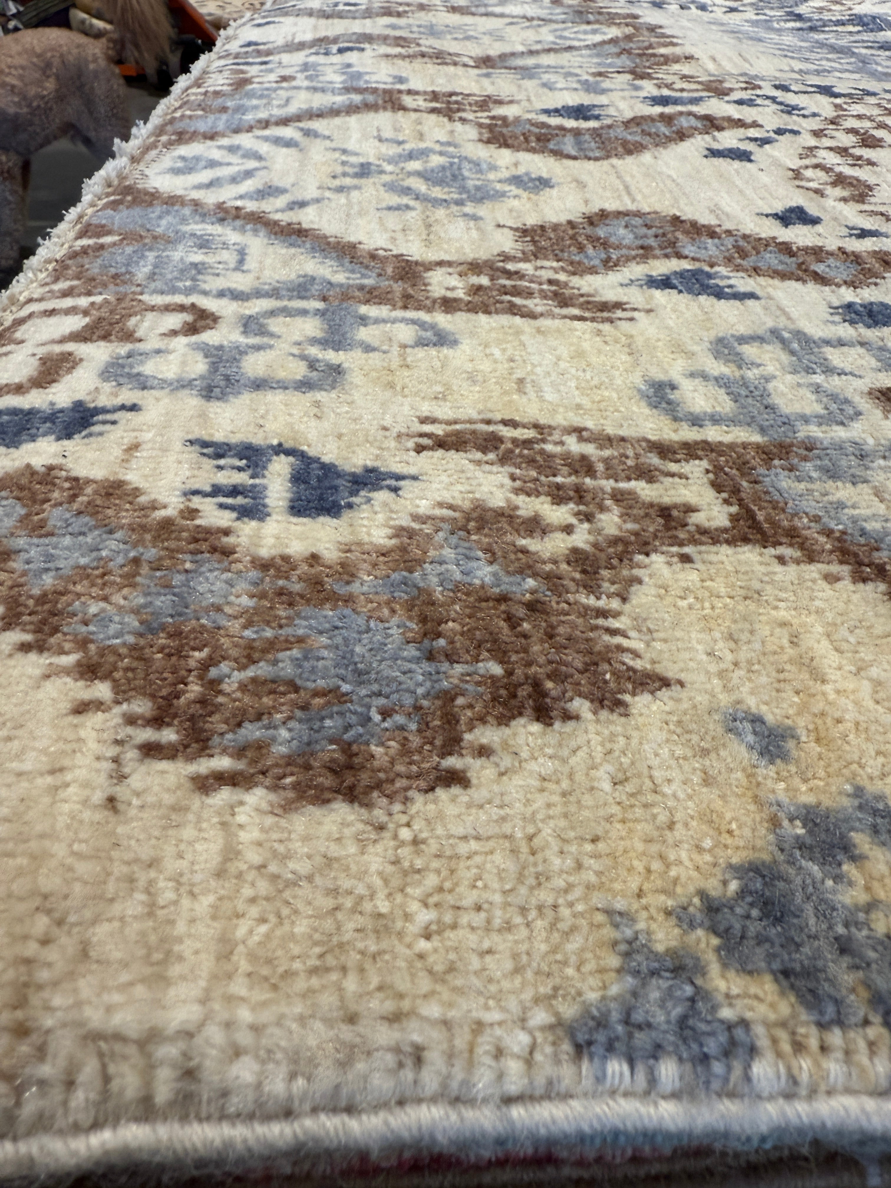 Vickie 9x12.1 Ikat Blue Rug