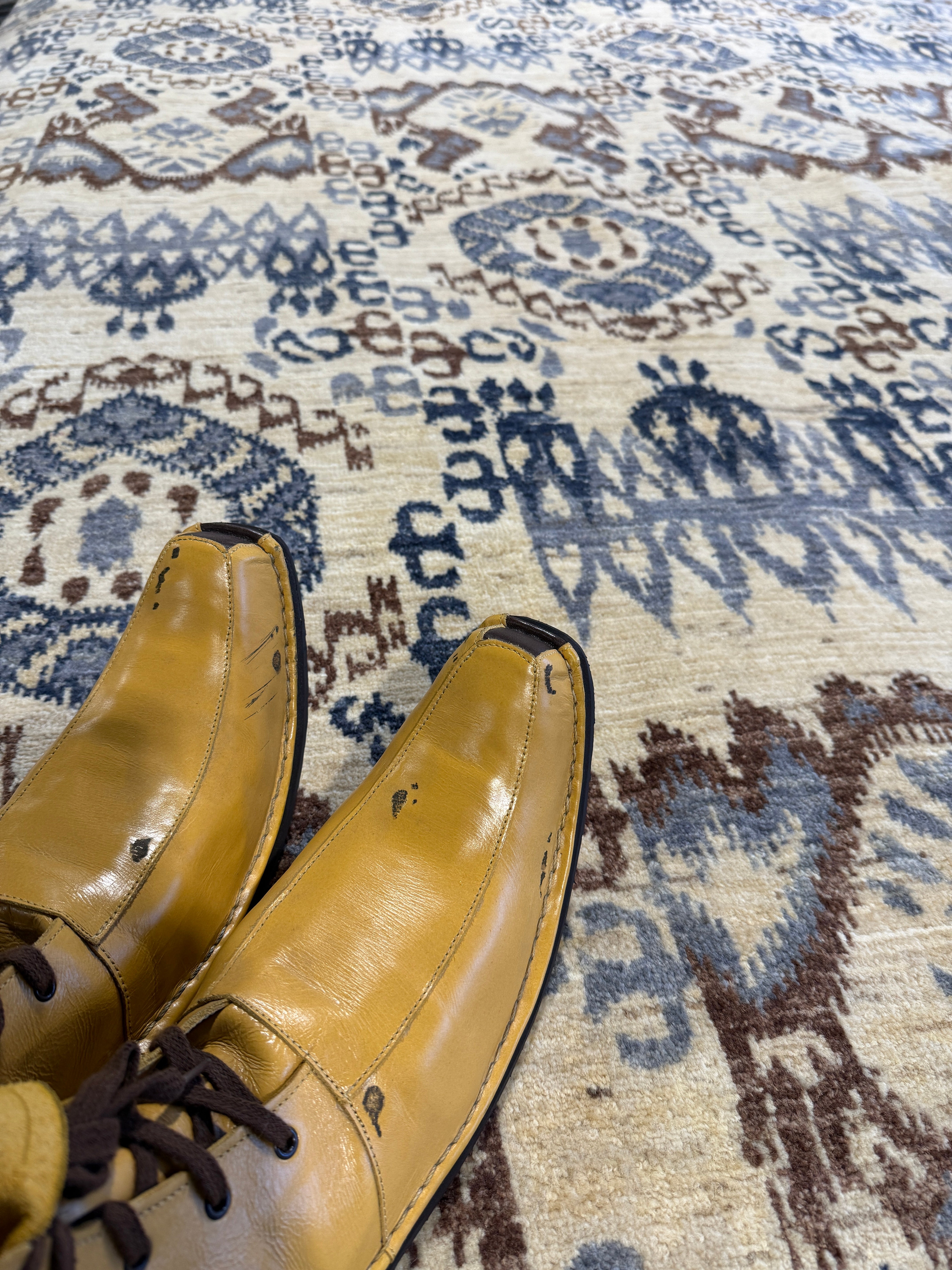 Vickie 9x12.1 Ikat Blue Rug