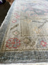 Moira Brophy 9.1x12 Grey Whitewashed Afghani Oushak Rug