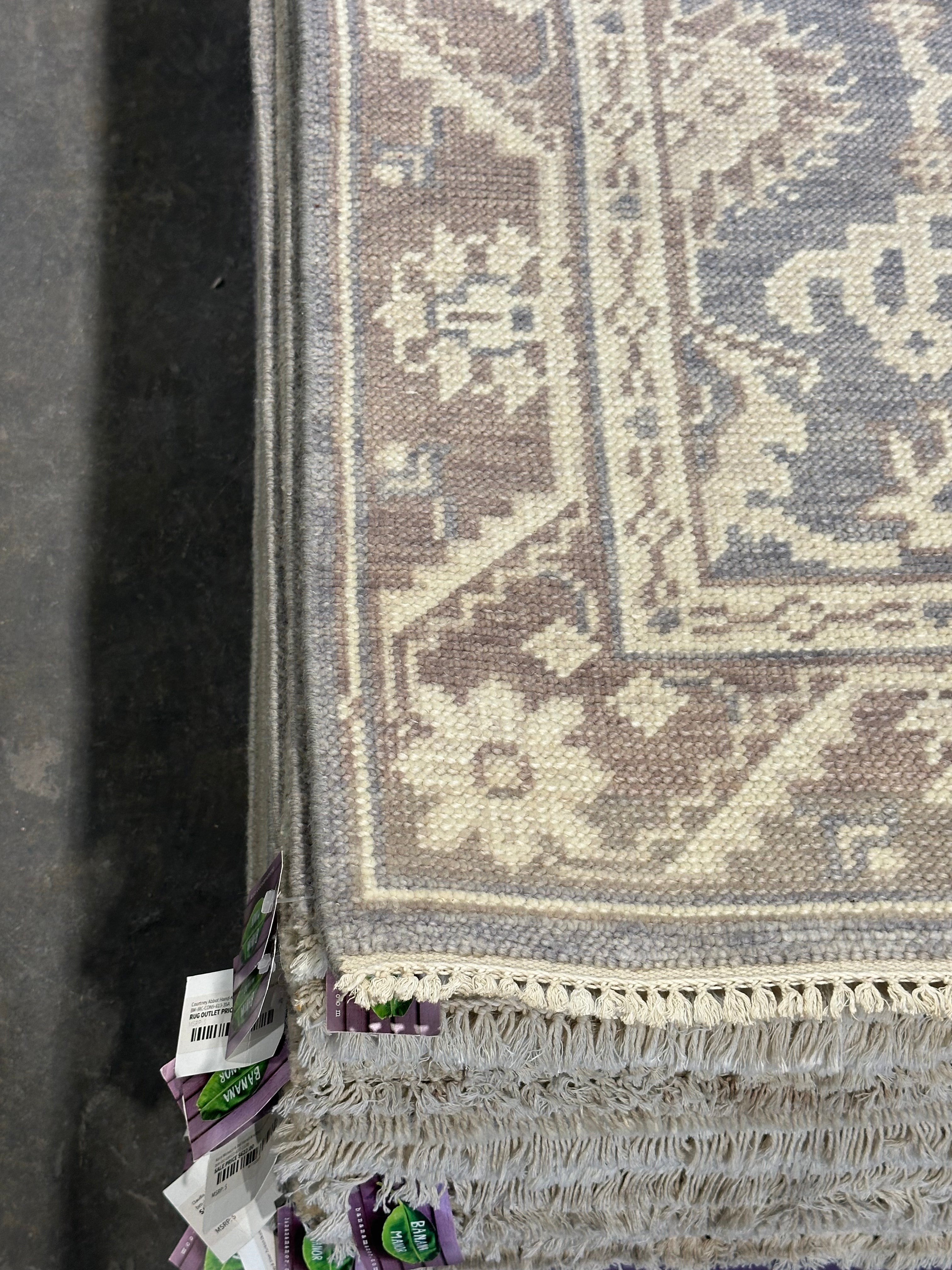 Vincenza 4x6 Grey & Silver Oushak