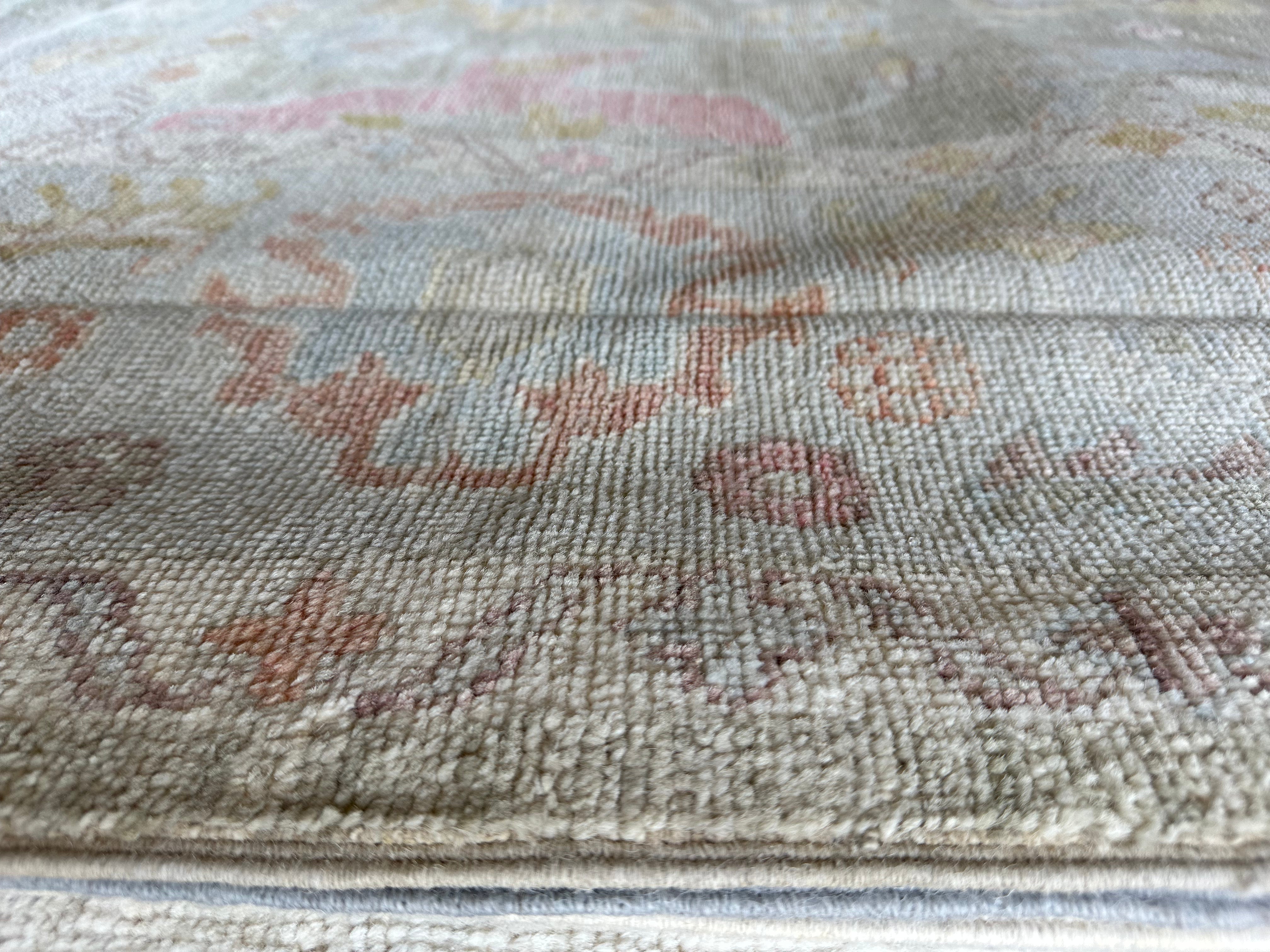 Alyssa Parella 9.2x12.3 Colorful Whitewashed Afghani Oushak Rug