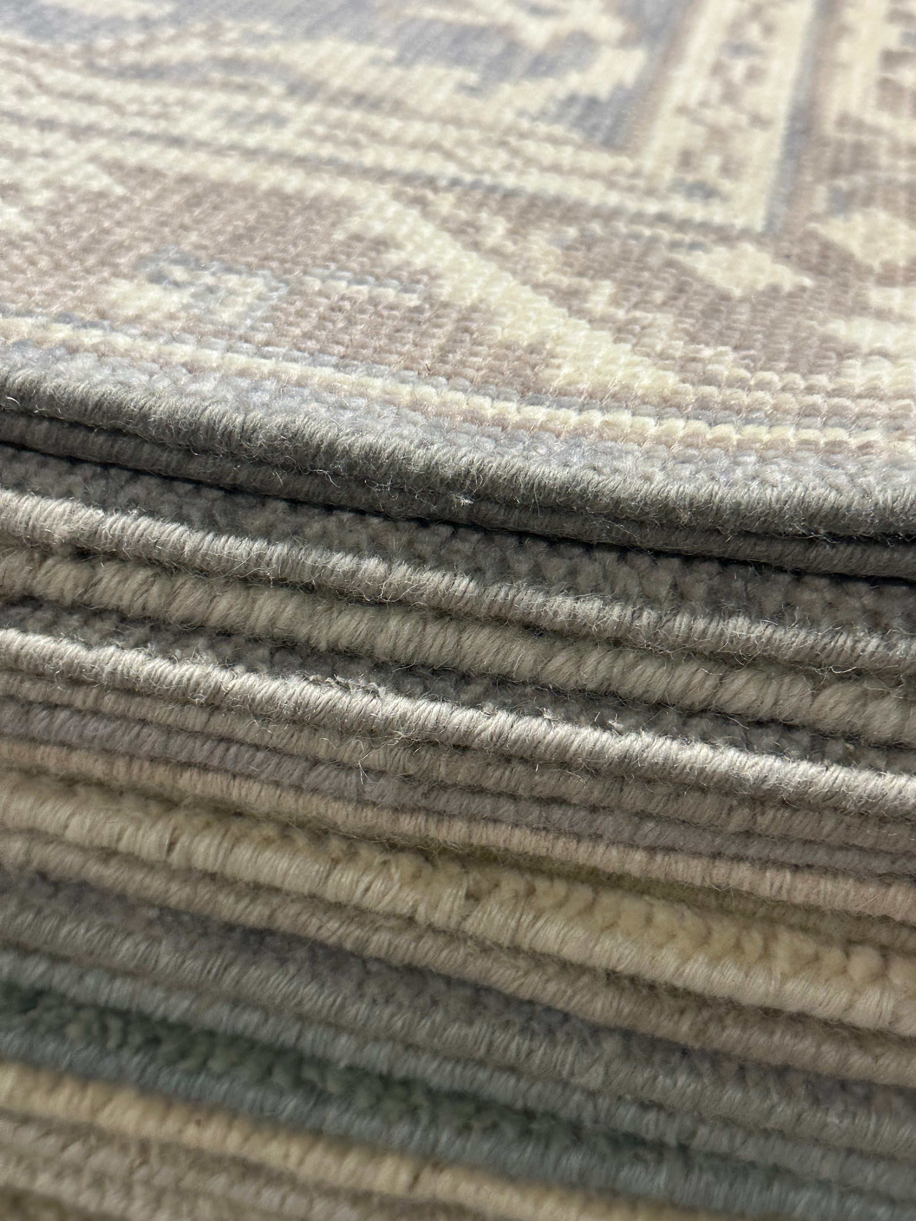 Vincenza 4x6 Grey & Silver Oushak