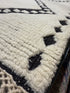 Travis Martinez 2.9x20 Hand-Knotted White and Black Moroccan Style Runner